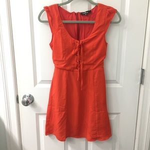 Lulu’s mini dress extra small red skater sleeveless